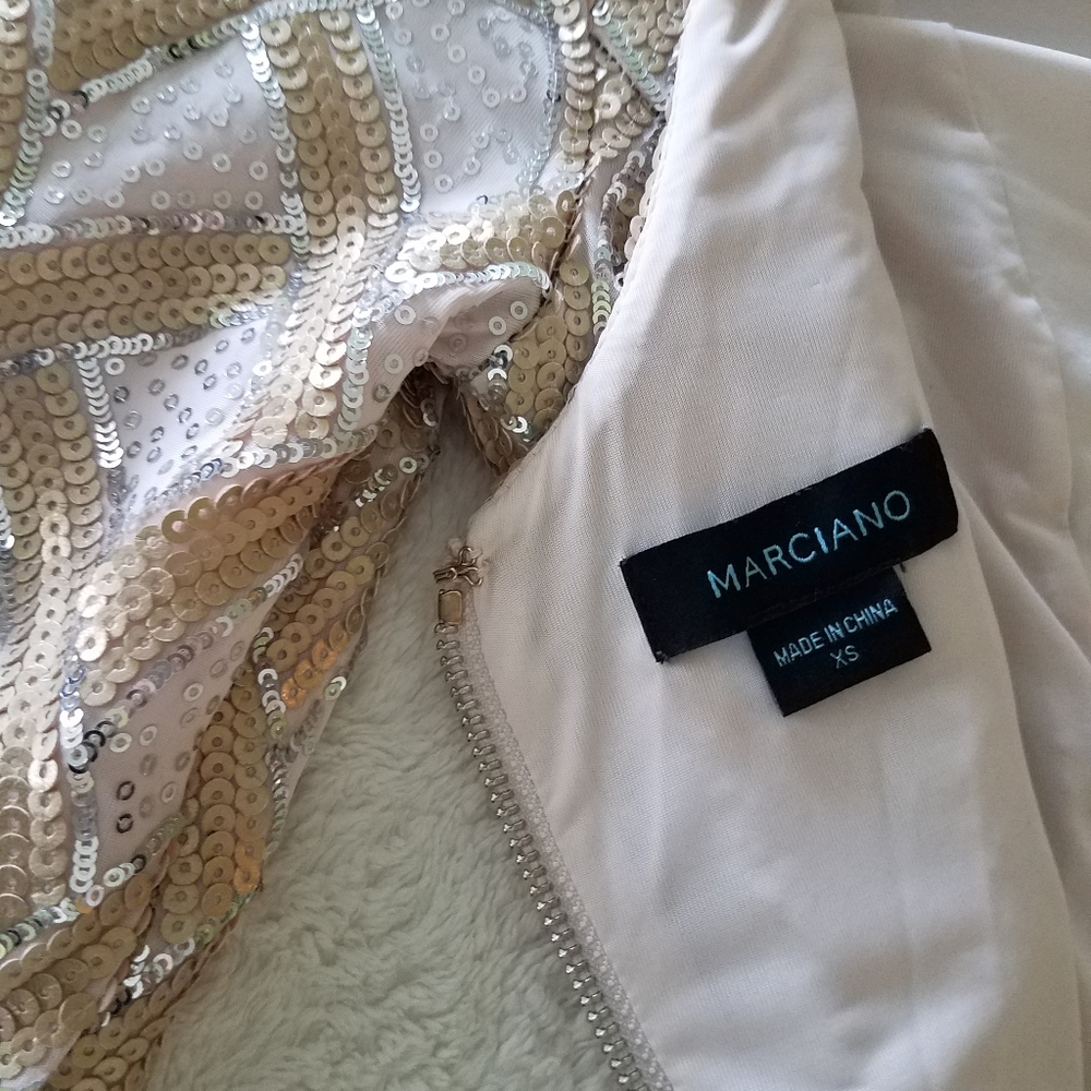 Marciano Gold dress - Size XS - Picture 2 of 5